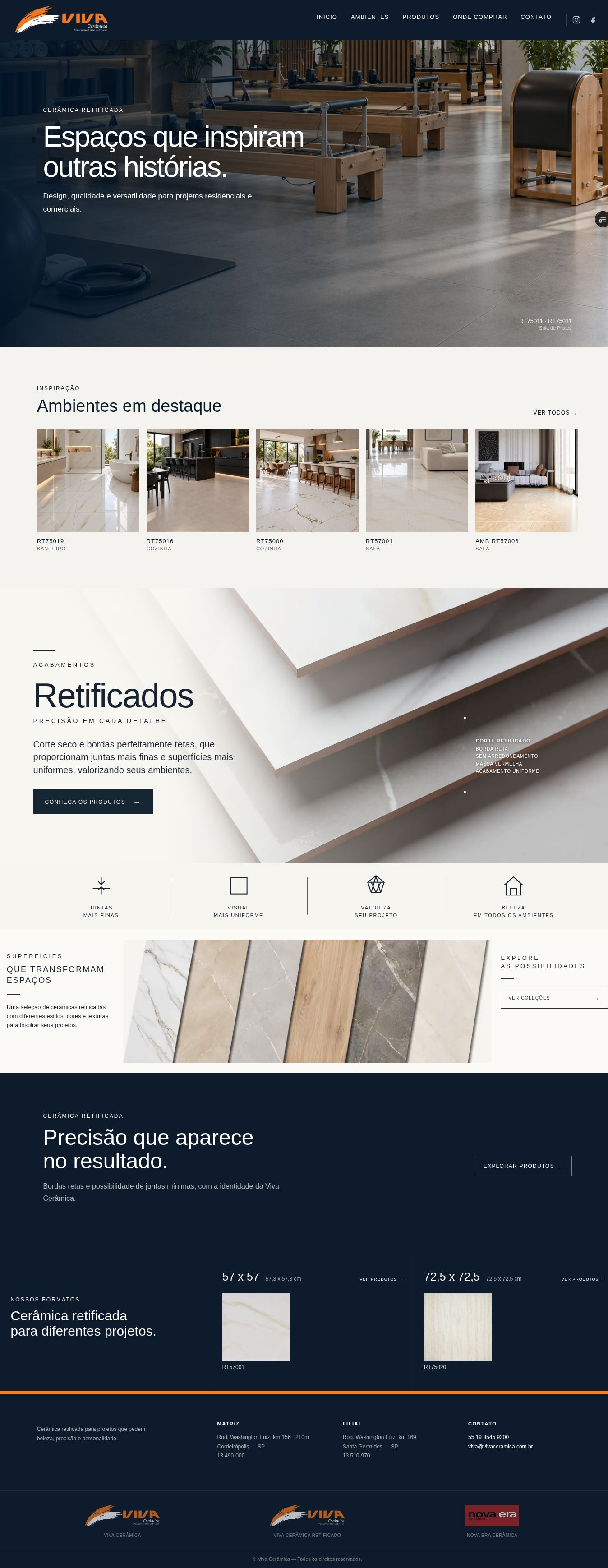 Captura real do site Viva Cerâmica Retificados